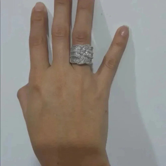 Luxury Big 925 Sterling silver Rings NWB… - Picture 10 of 13